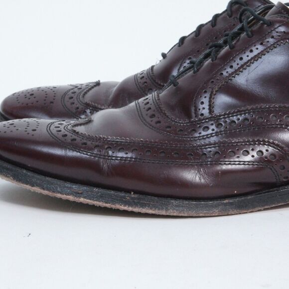 Allen Edmonds McAllister Men\'s Burgundy Wingtip Oxford Dress Shoes Size 10.5 main image 8